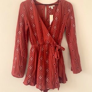 Francesca’s  Boho Long Sleeved Romper